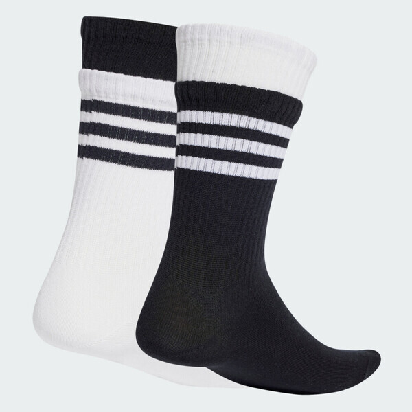 Adidas 愛迪達 2l Crew Sock 2p JC8874 中筒襪 2雙入 黑 白
