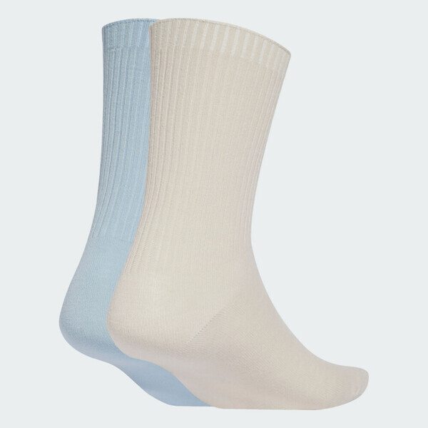 Adidas 愛迪達 Crew Sock 2pp JJ1837 中筒襪 2雙入 米 藍