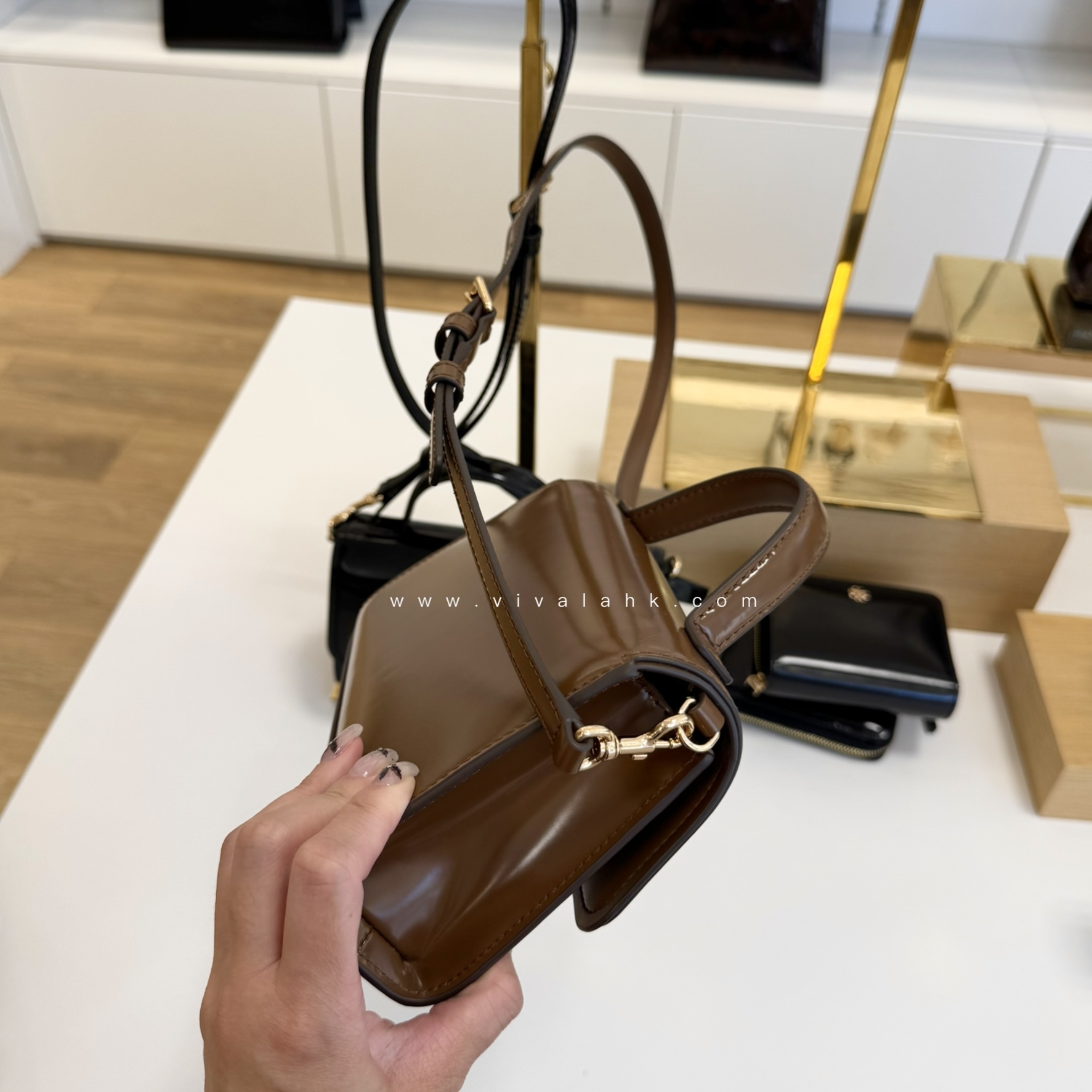 Tory Burch - Emerson Mini 手提+斜孭多用袋 (光面硬皮) (176967)