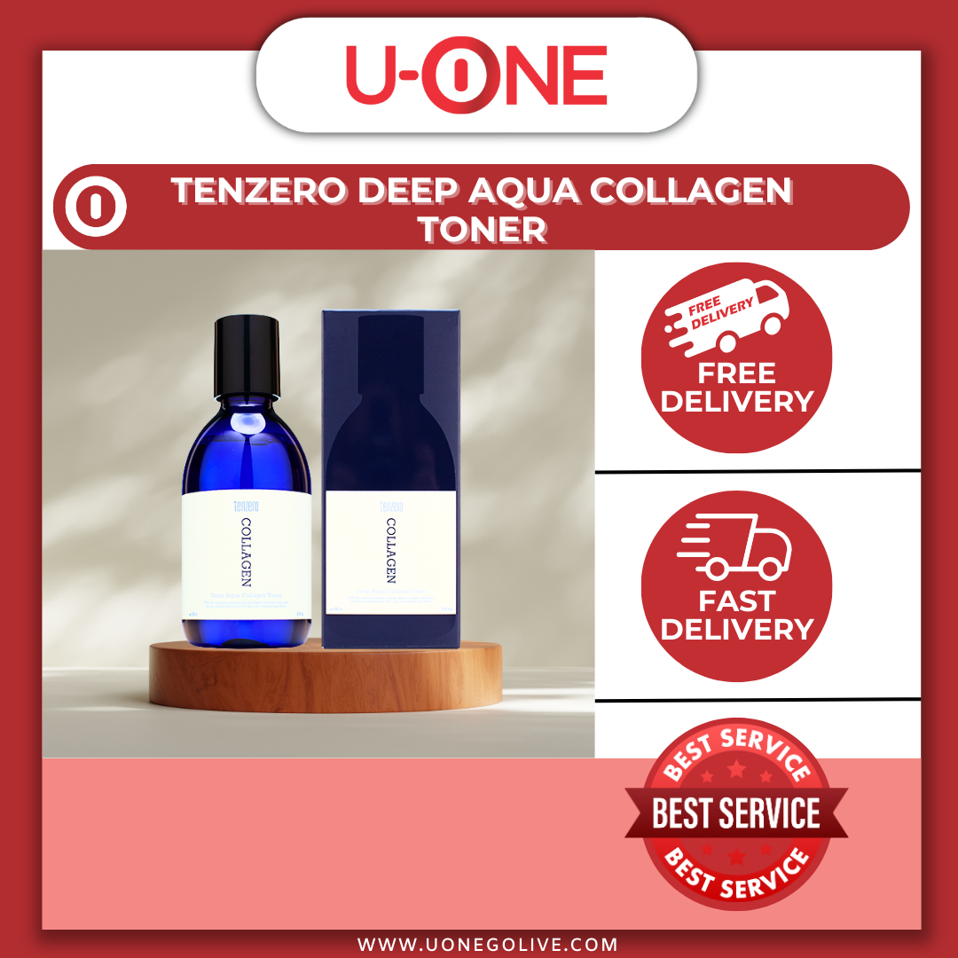 U-ONE | Korea | Tenzero | Deep Aqua Collagen Toner | 200ml | Skin Care | Ready Stock