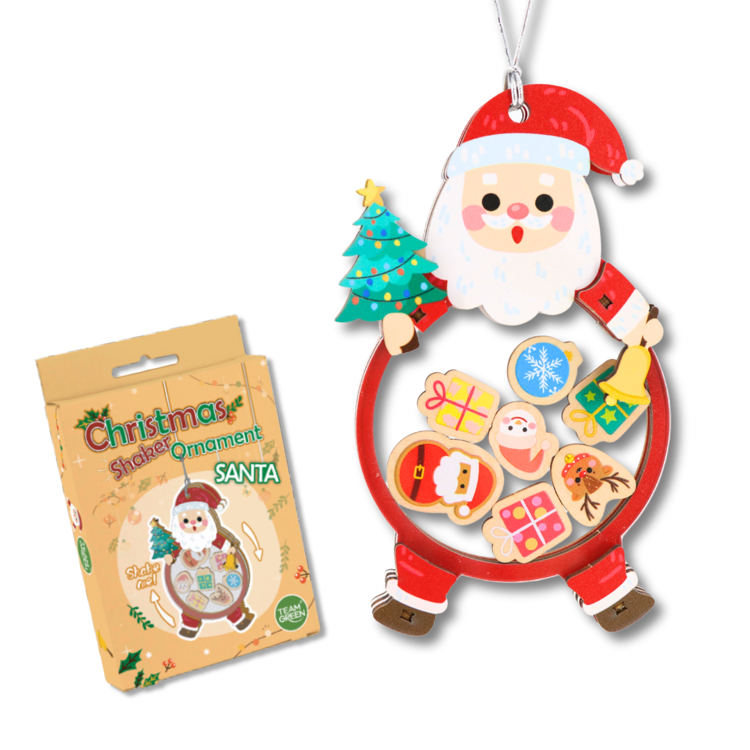 Christmas shaker ornament - Santa