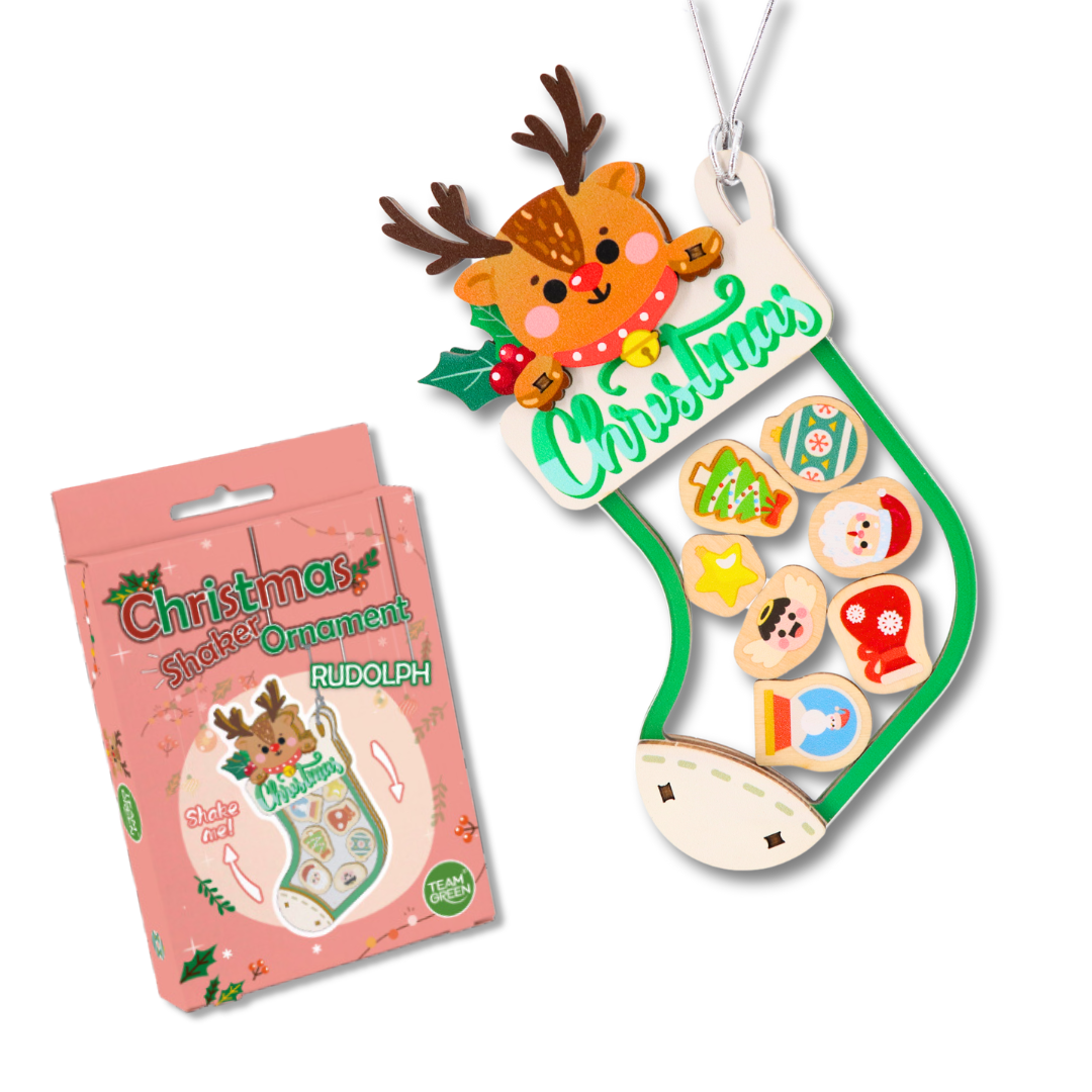 Christmas shaker ornament - Rudolph