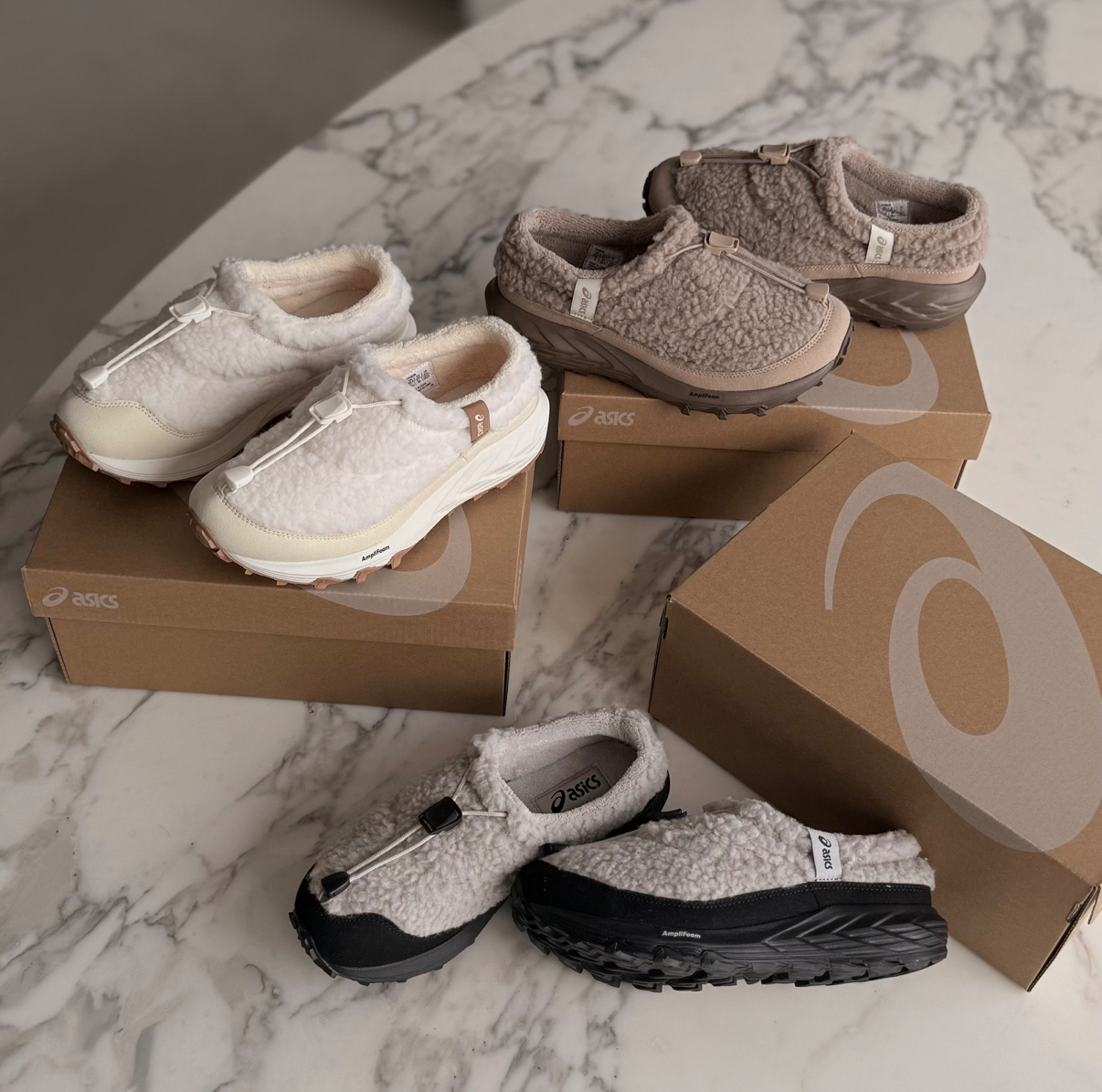 ASICS Gel-Sonoma WT 泰迪熊毛絨拖鞋 抽繩 毛毛拖鞋 厚底 復古 慢跑鞋 泰迪鞋 3色/預購