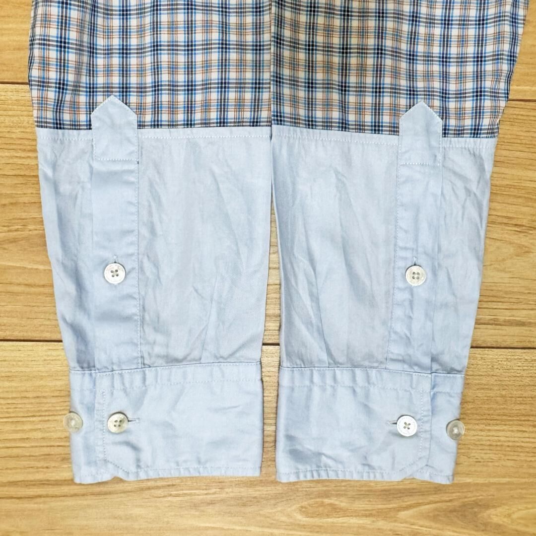 VISVIM BIG HORN SHIRT IT L/S *MADE IN ITALY (( USED A )) 中古美品 - BLUE/CHECK MIX SIZE 1 PRE ORDER ITEM (預訂中)