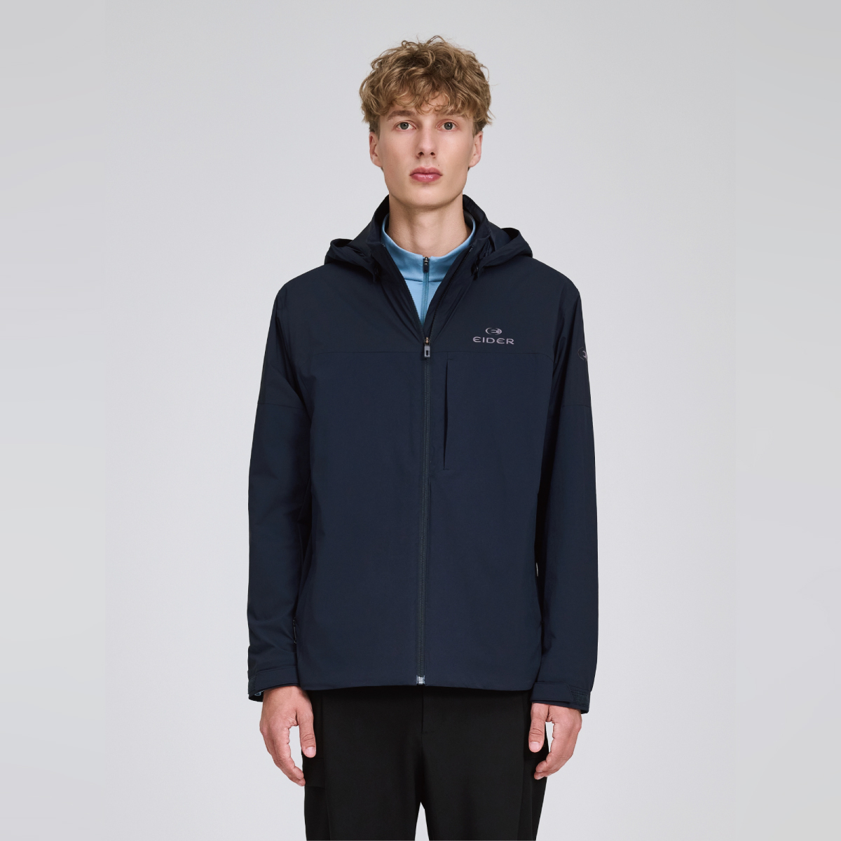 【EIDER】男PrimaLoft防潑水保暖外套/25EDMU25117-[藏青、深藍]