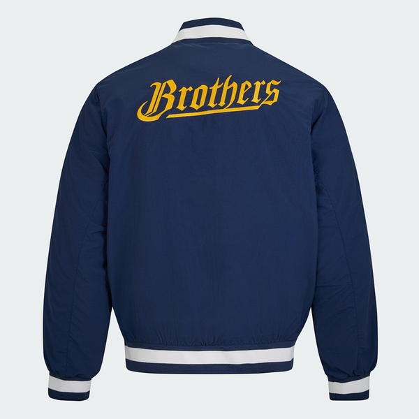 Adidas 愛迪達 Padded Jkt KG3224 男 外套 夾克 運動外套 中信兄弟聯名 深藍 白 亞版