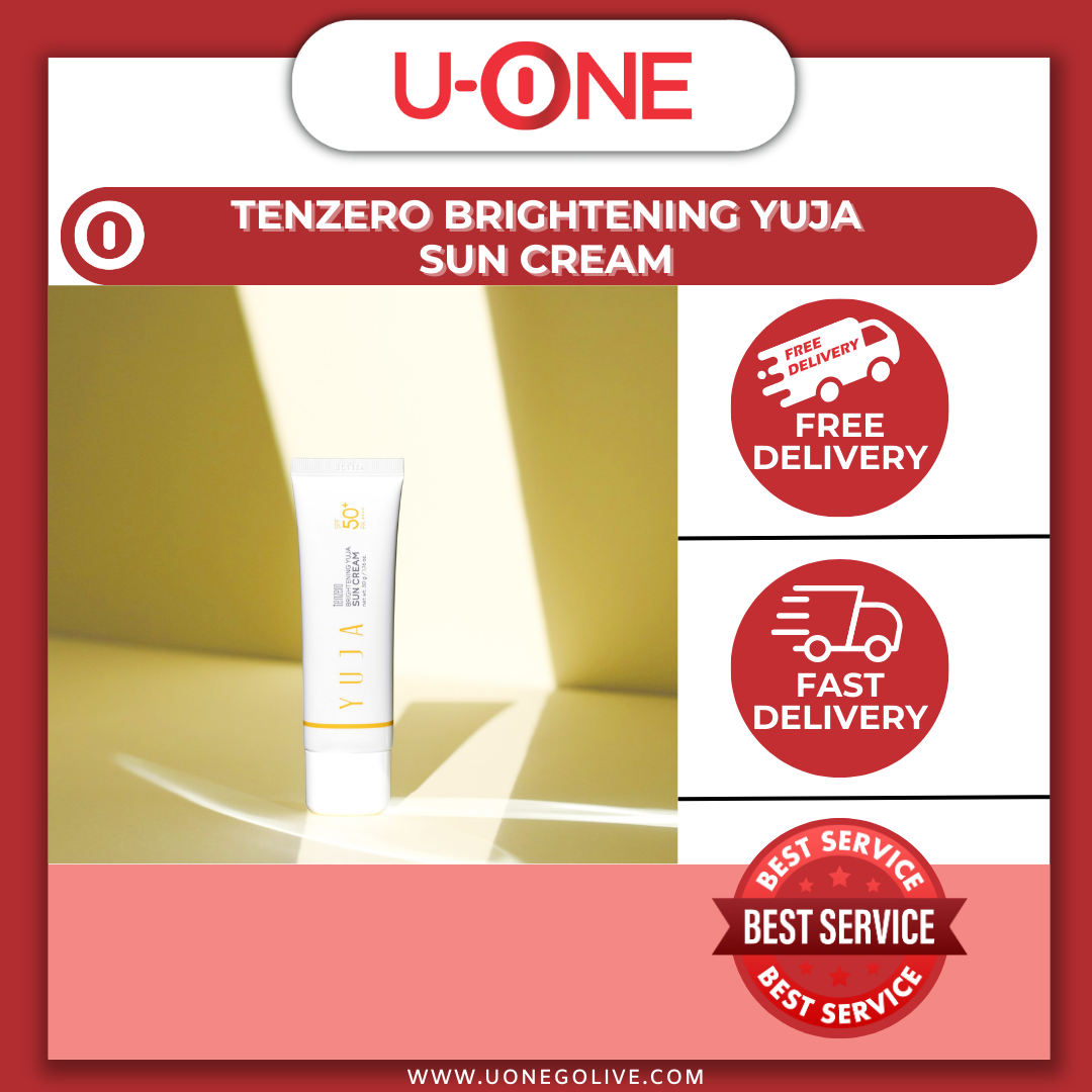 U-ONE | Korea | Tenzero | Brightening Yuja Sun Cream | 50g | Skin Care