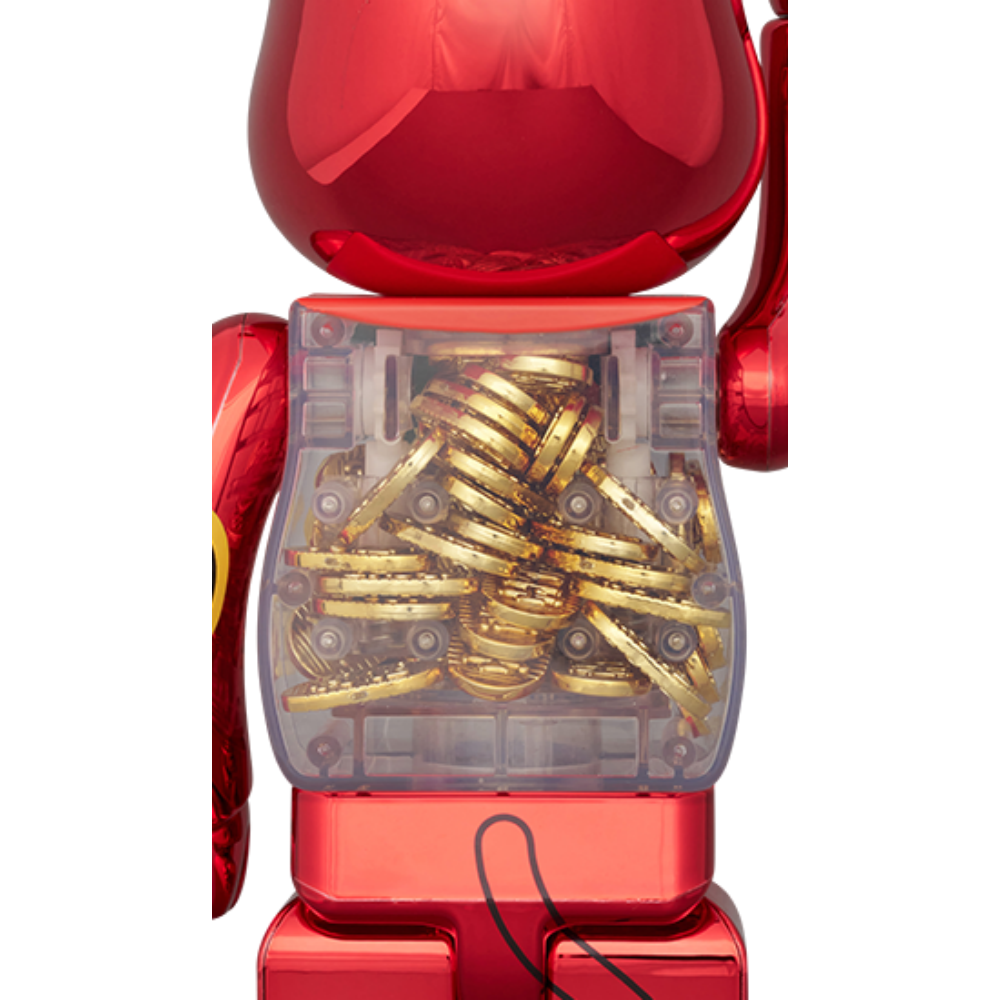 招き猫 招財貓 小判 千万両 梅金メッキ 100％ & 400％ BE@RBRICK