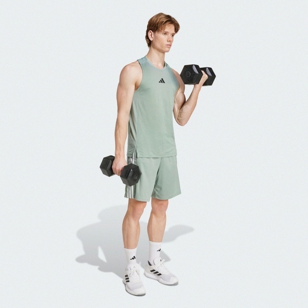 Adidas 愛迪達 Airchill Tank JI8201 男 背心 運動背心 綠 黑 亞版