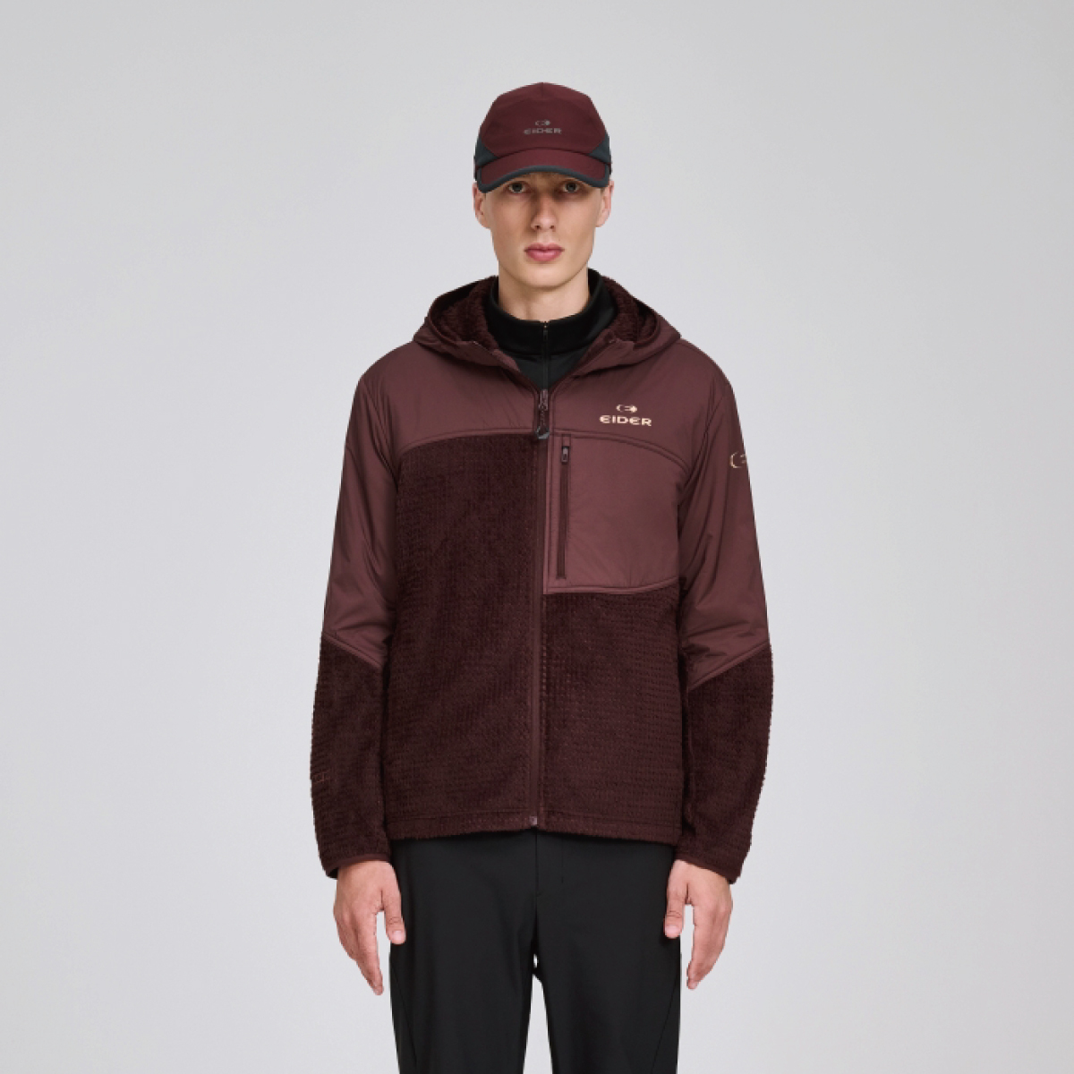 【EIDER】男Heritage Polartec保暖外套/25EDMU25133-[深紅棕、銀河灰]