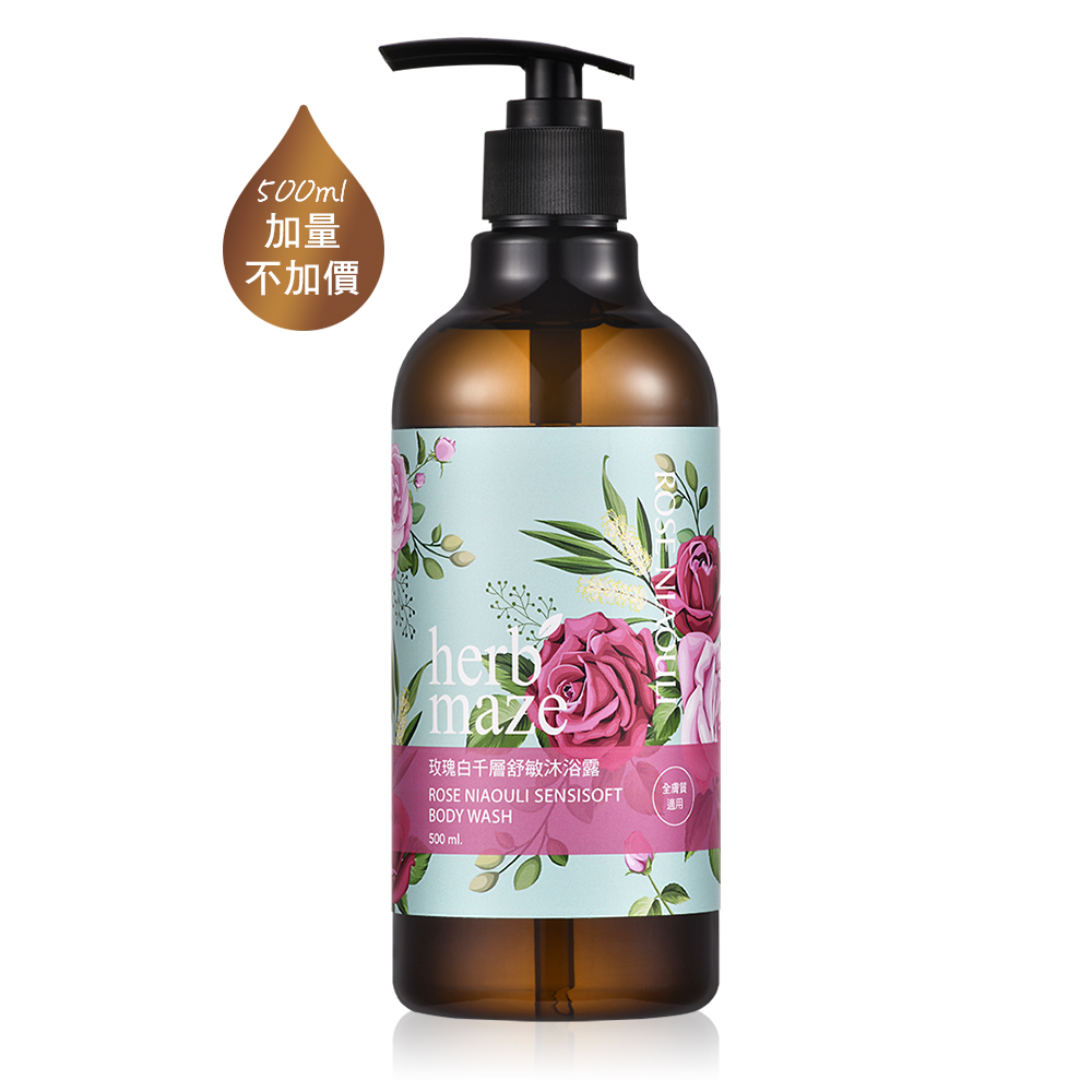 玫瑰白千層舒敏沐浴露500ml (2入組)