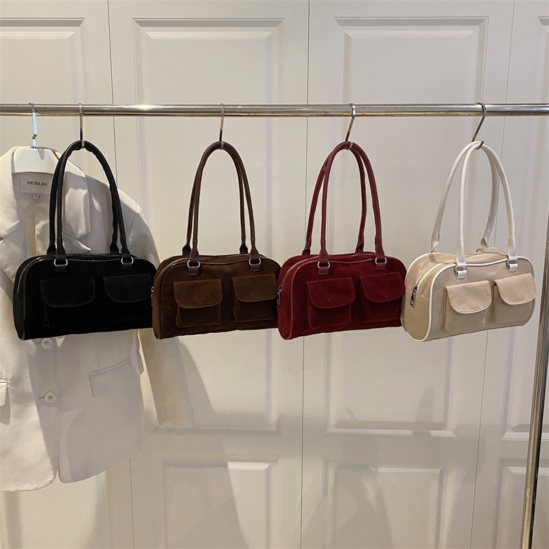 Vintage Luxe Handheld Shoulder Hobo Bag