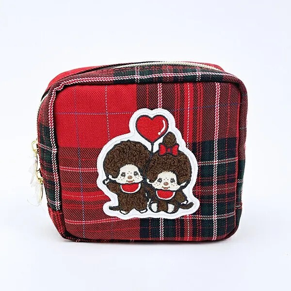 Monchhichi Square Sagara Embroidered Pouch