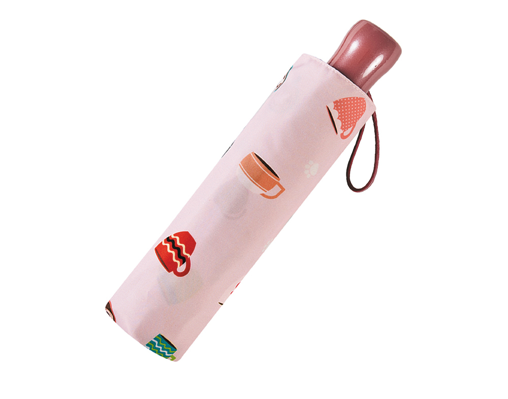 RAINSTORY粉漾午茶抗UV手開輕細口紅傘