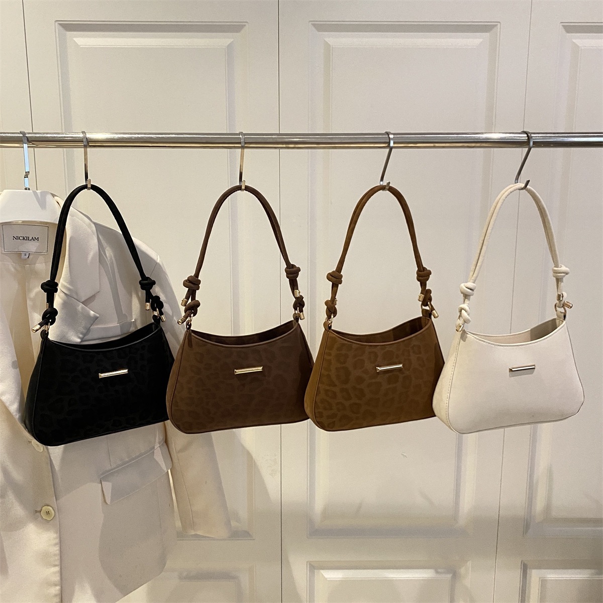 Koujia Teri Mahjong Shoulder Hobo Bag