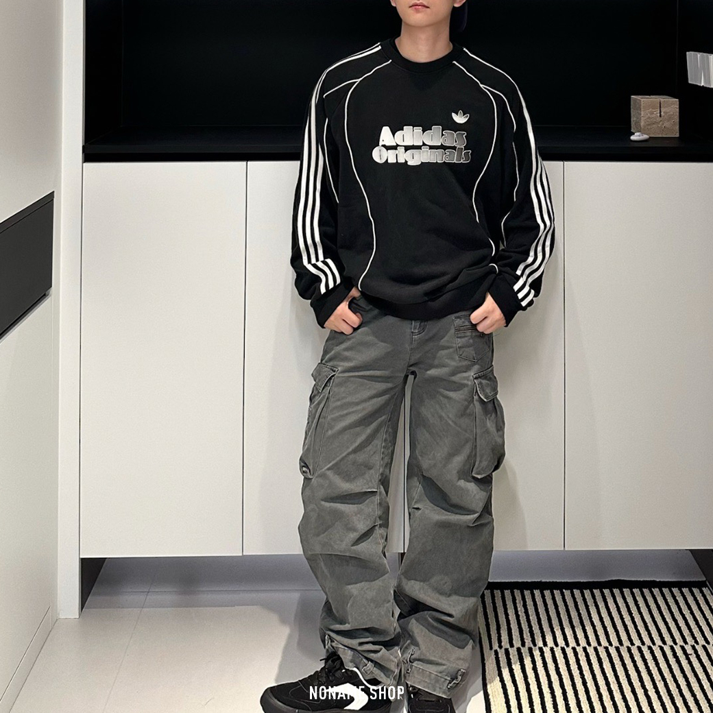 ADIDAS ORIGINALS RETRO REMIX CREW 復古 撞色 拼接 長袖 兩色 (男款)