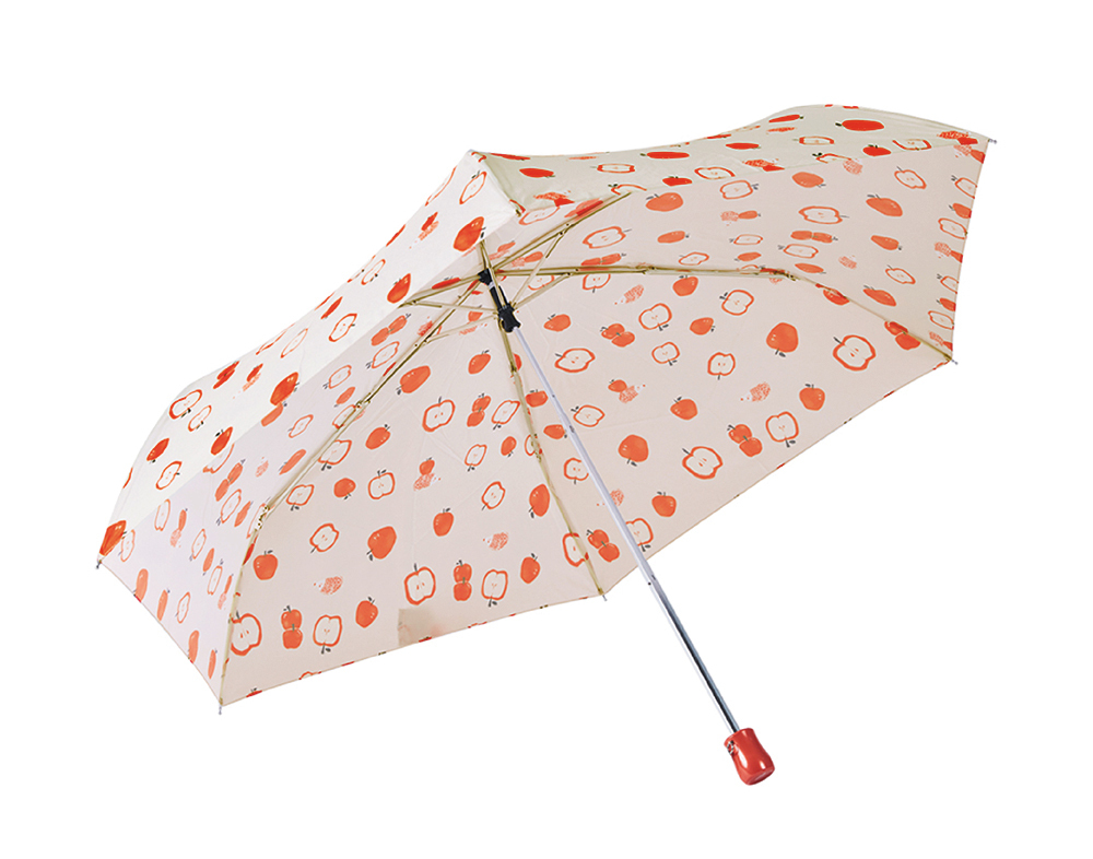 RAINSTORY蘋果刺蝟抗UV手開輕細口紅傘(橘)