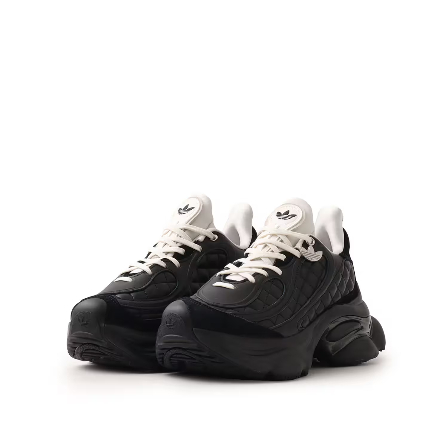 Adidas Originals Ozvenuz 日本新款黑色小香風菱格紋黑白增高KJ3972