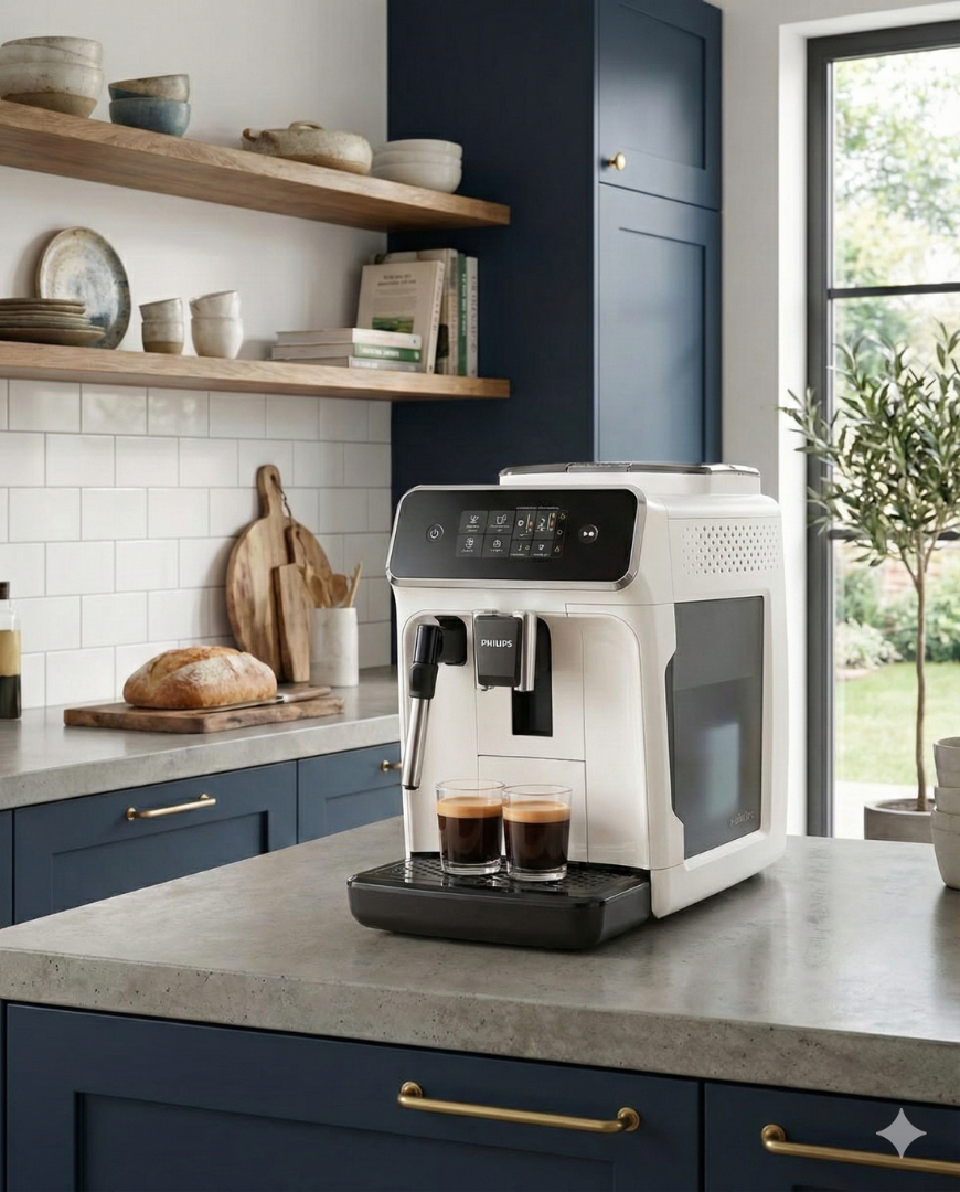 [月付型(新品)方案] Philips 飛利浦 | 全自動義式咖啡機 雲朵白(EP1221/64)
