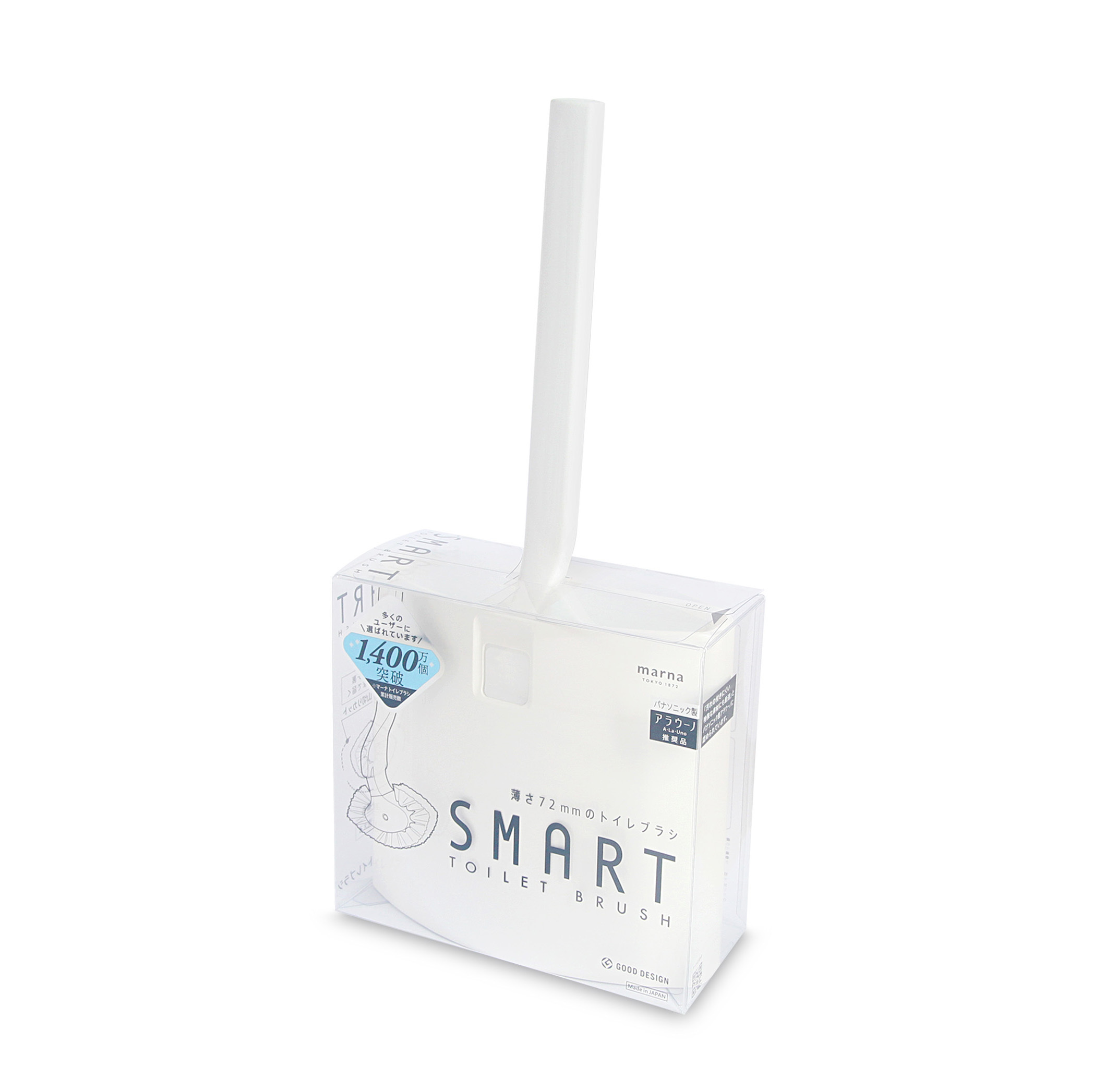 日本 MARNA 纖細型廁所刷連座 -W051W