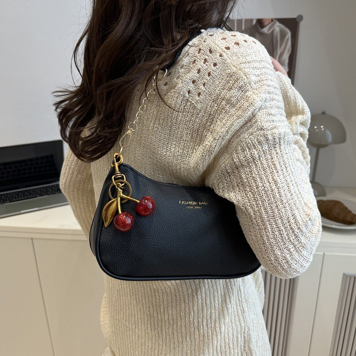 Autumn-Winter Cherry Casual Box Crossbody Bag