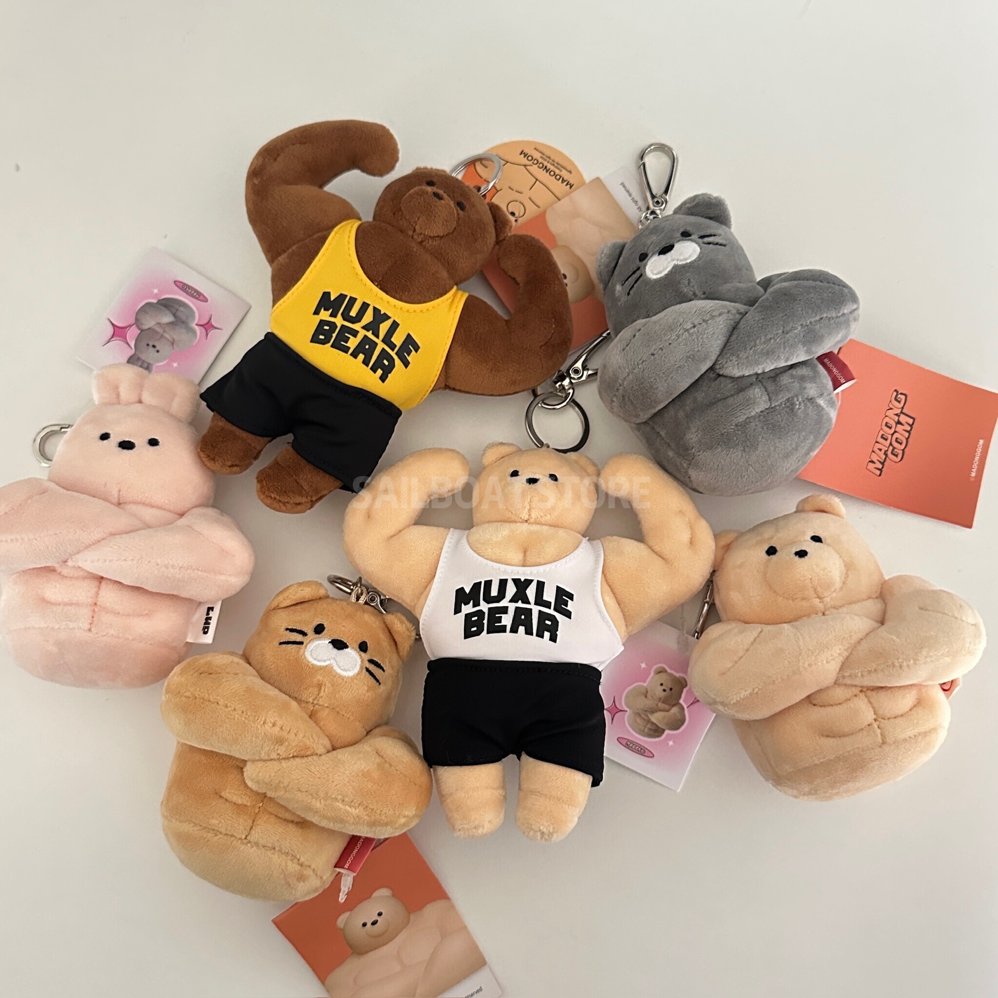 #現貨 🇰🇷韓國 馬東石同款 madonggom 馬東熊 肌肉熊 吊飾娃娃