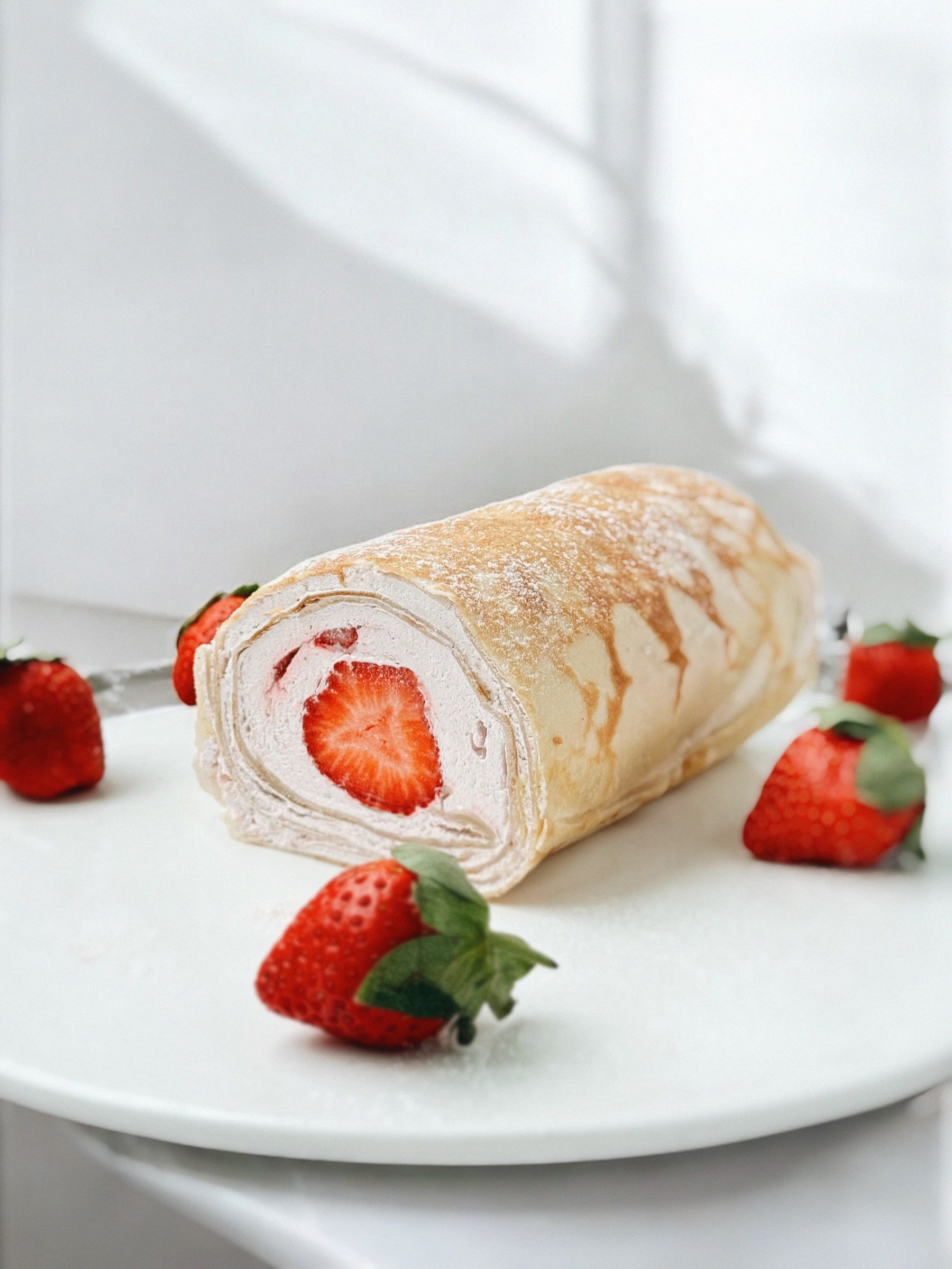 全素法式草莓千層卷