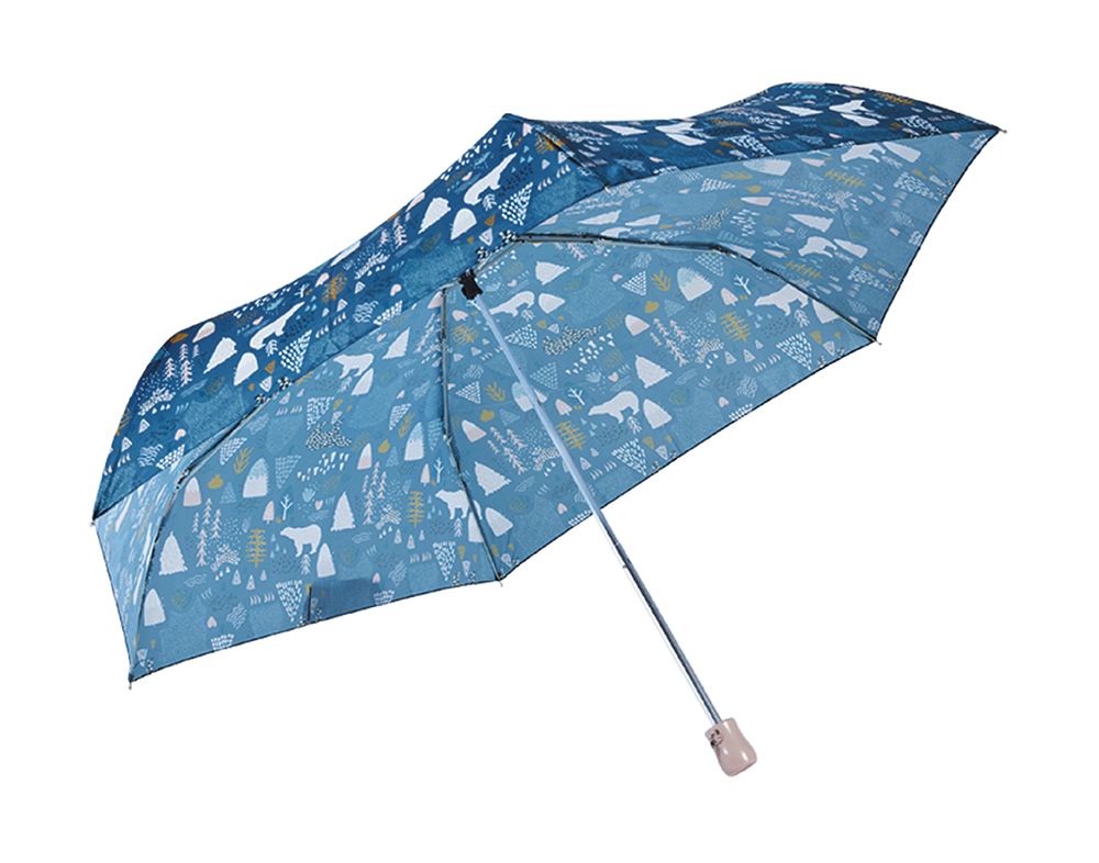 RAINSTORY白熊森林抗UV手開輕細口紅傘