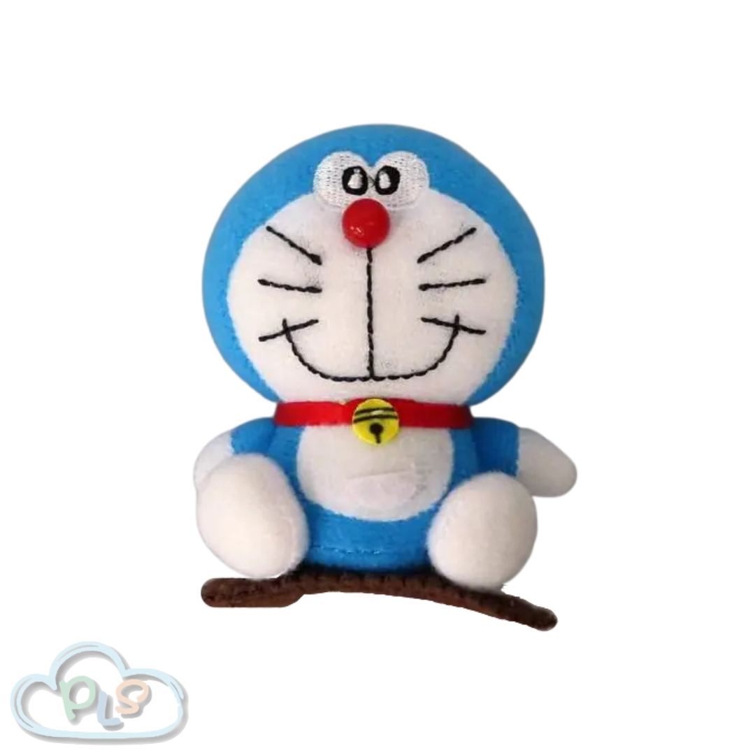 現貨 毛絨髮飾夾 多啦A夢 藤子F不二雄博物館 藍色 #71033-1