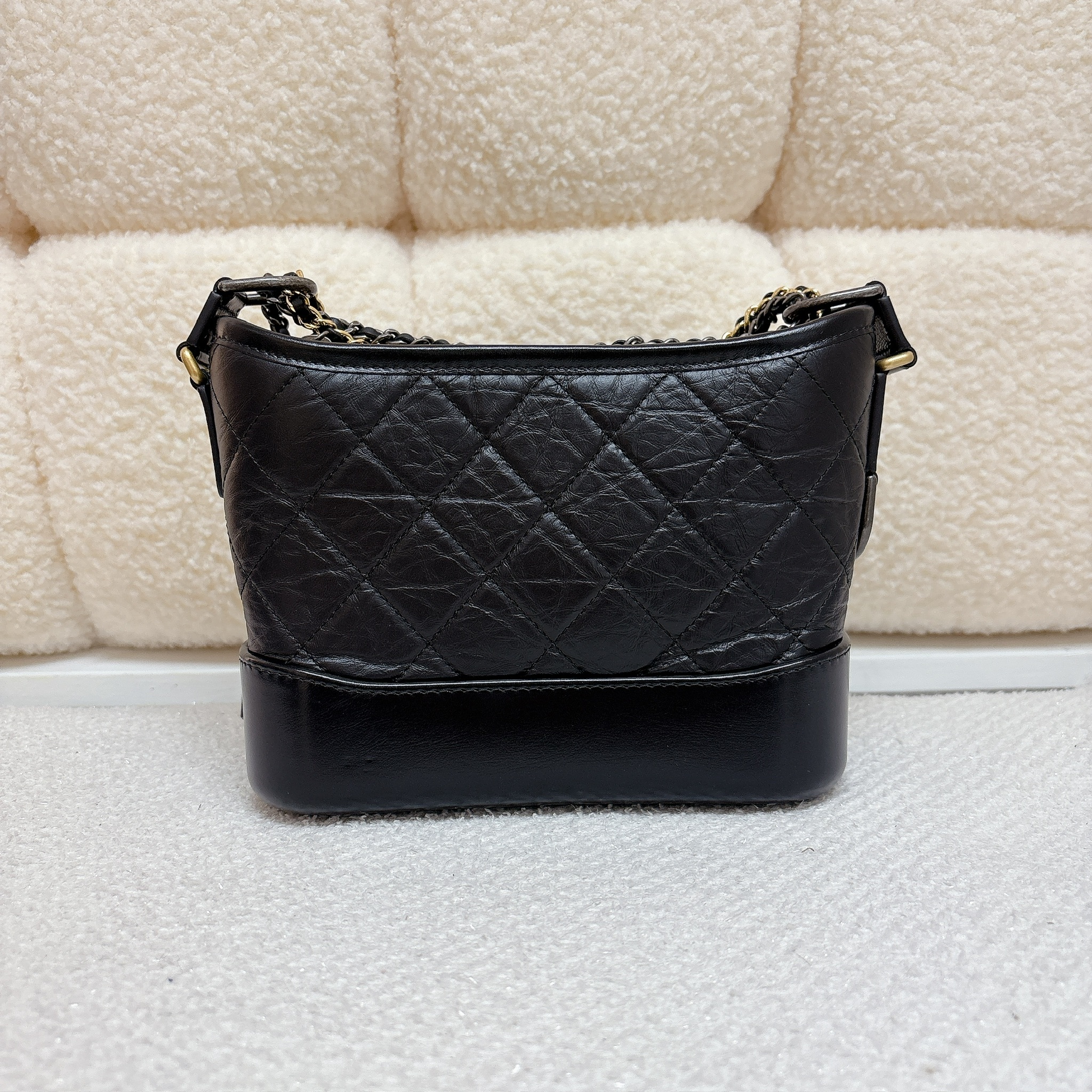 Chanel Gabrielle Hobo Small Bag - Black / Ghw&Shw