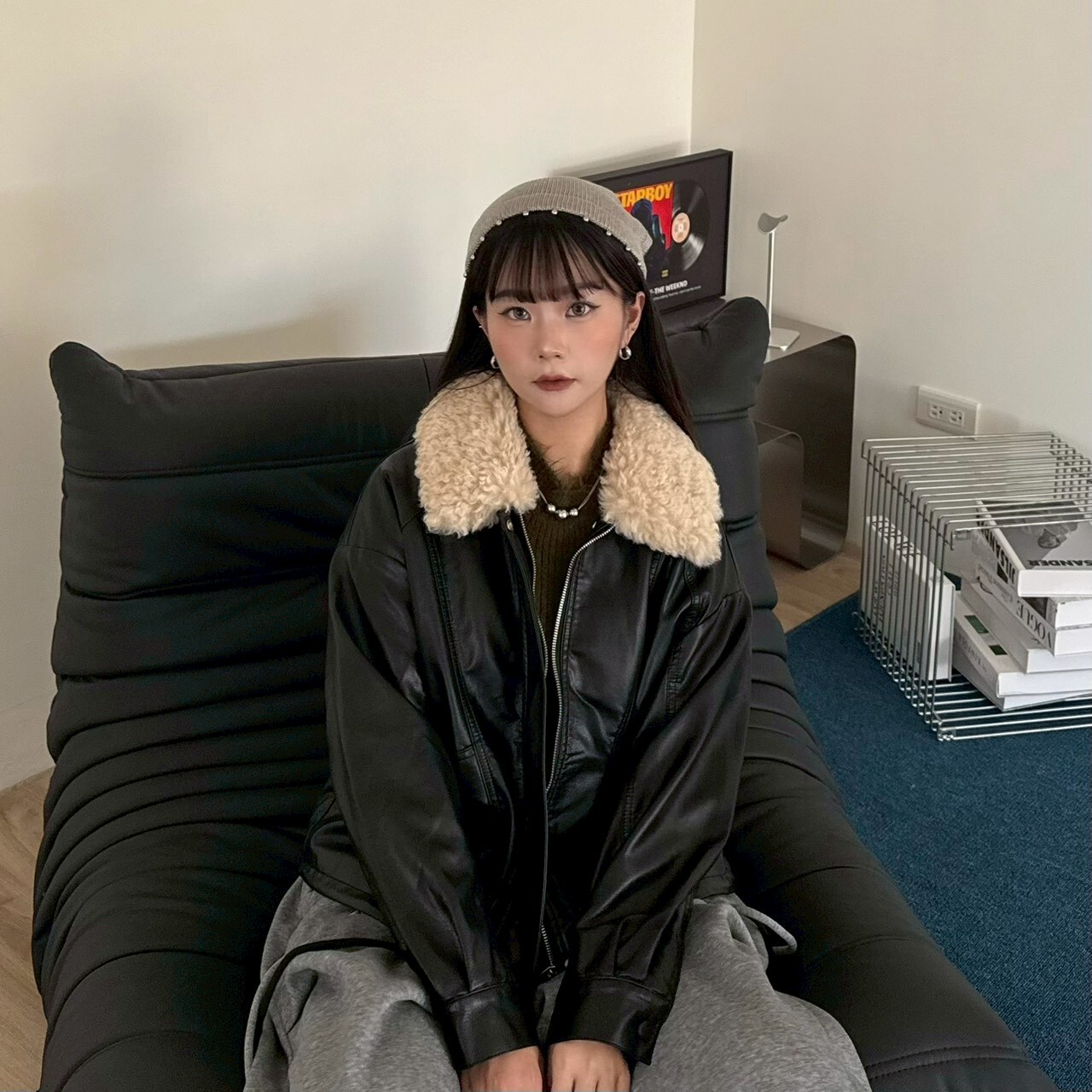 高級范ㄦ 小圓珠短冷帽