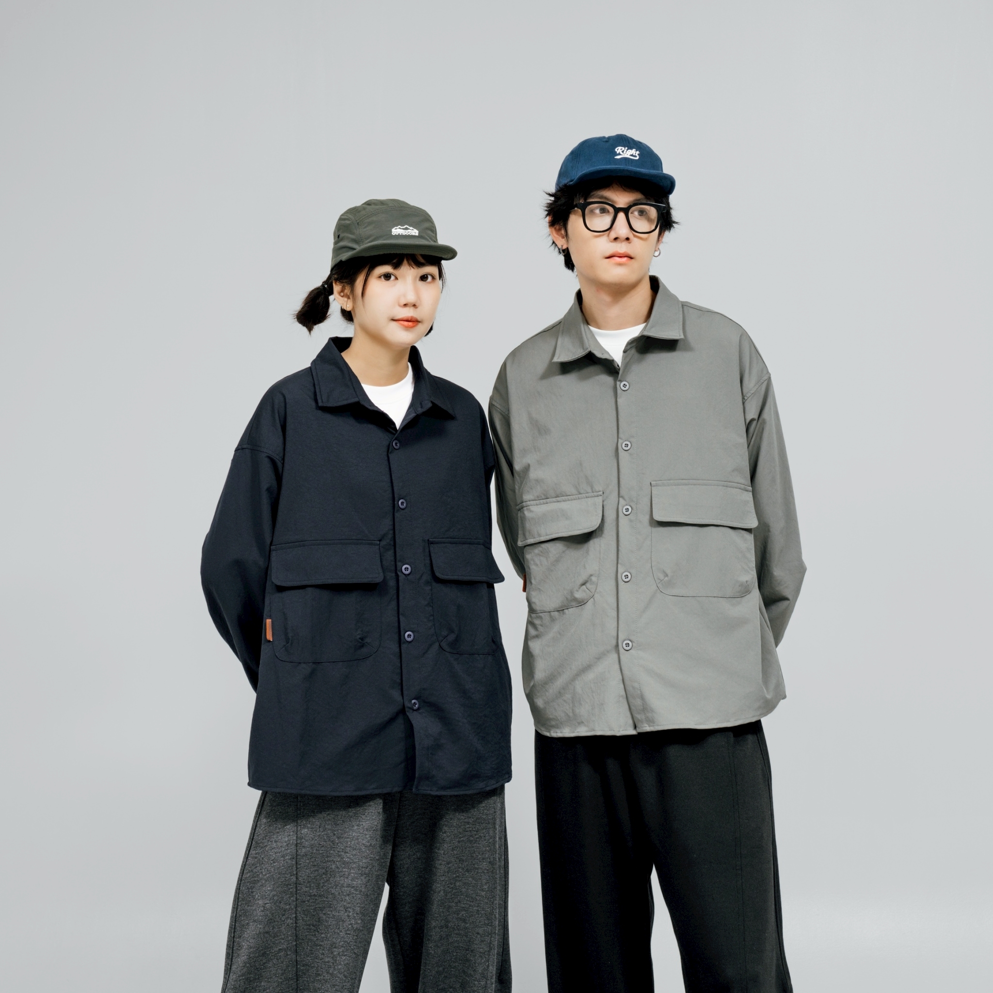 #預購 SBG 微立體口袋長袖襯衫 兩色 SB5241