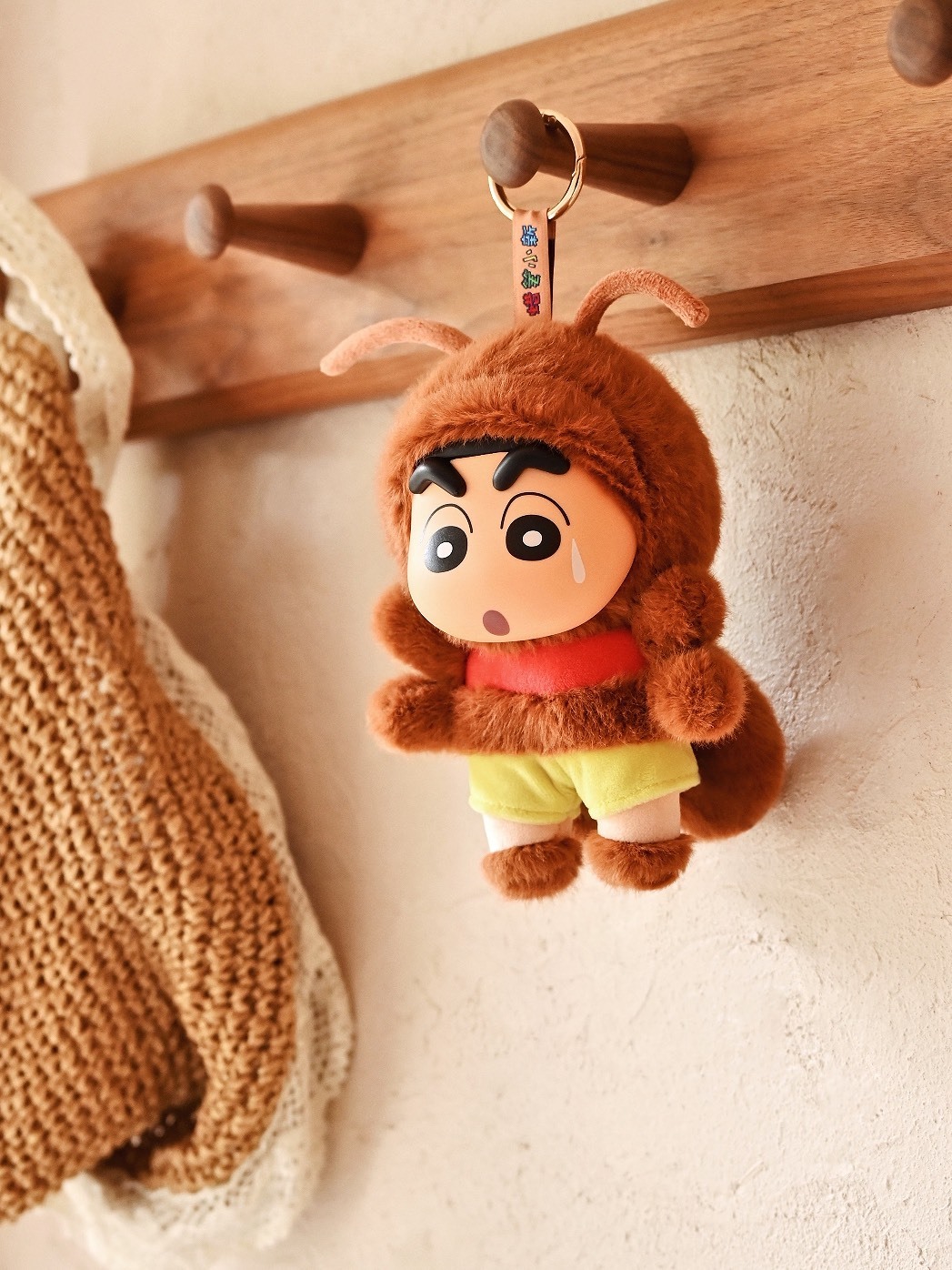 蠟筆小新 小強 毛絨 公仔 掛件