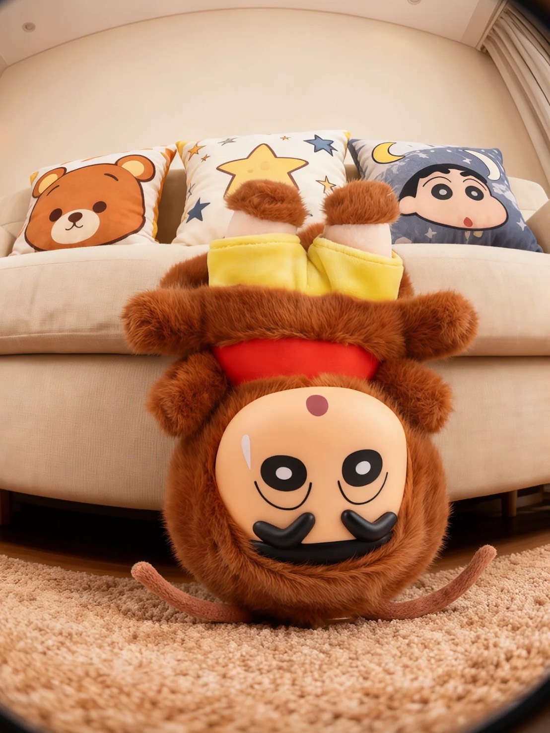 蠟筆小新 小強 毛絨 公仔 掛件