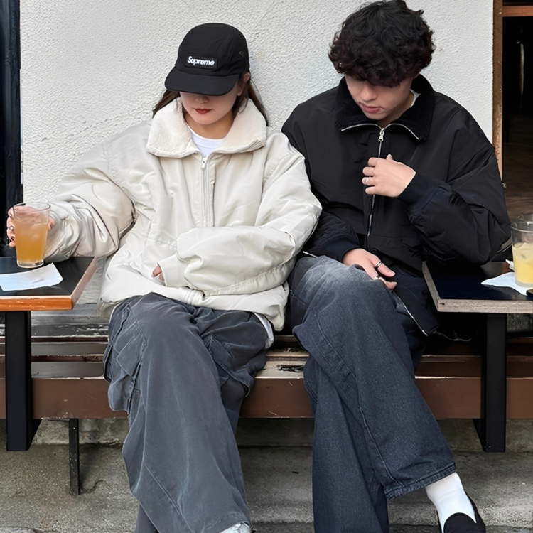 柔絨暖意情侶外套｜韓系寬鬆版（三色）