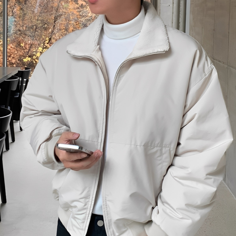 柔絨暖意情侶外套｜韓系寬鬆版（三色）