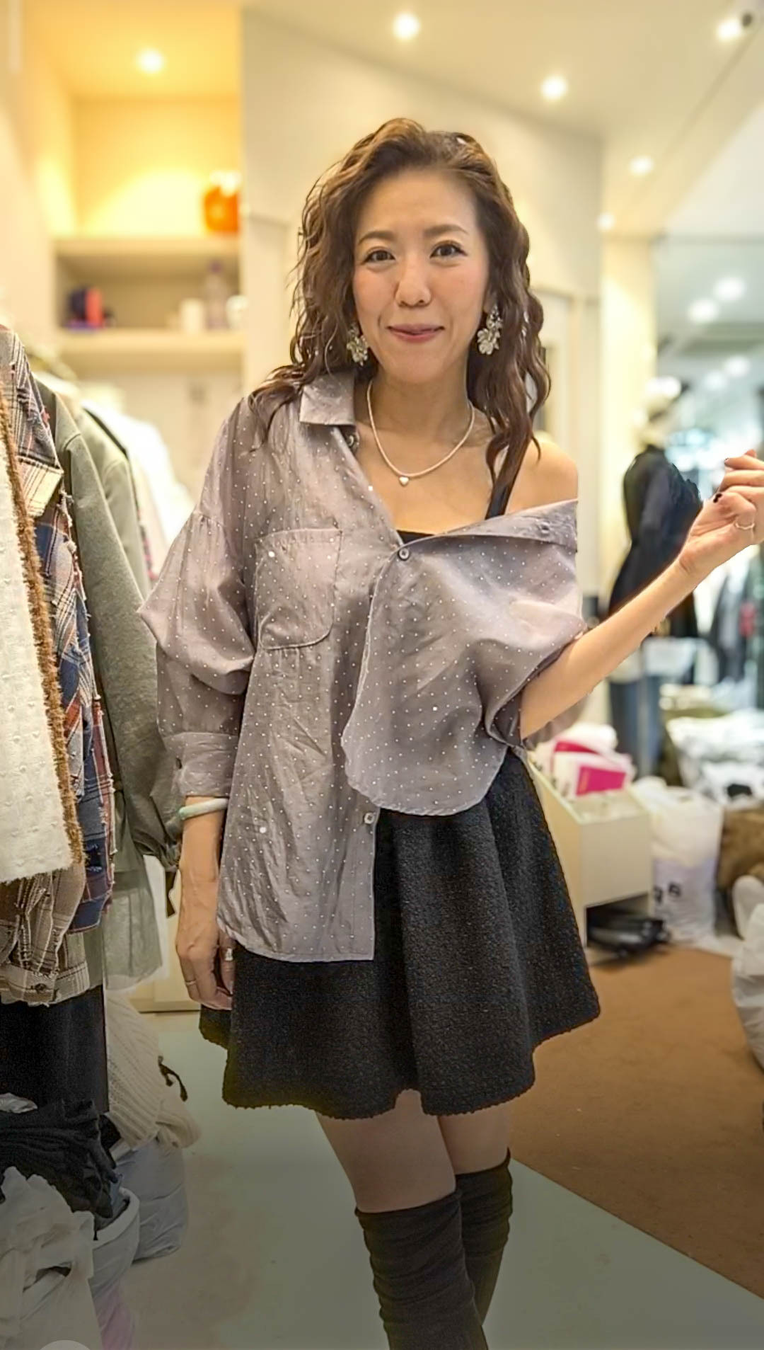 🎈K2125  ▶️點點襯衫 👉B:140cm L:59/66cm