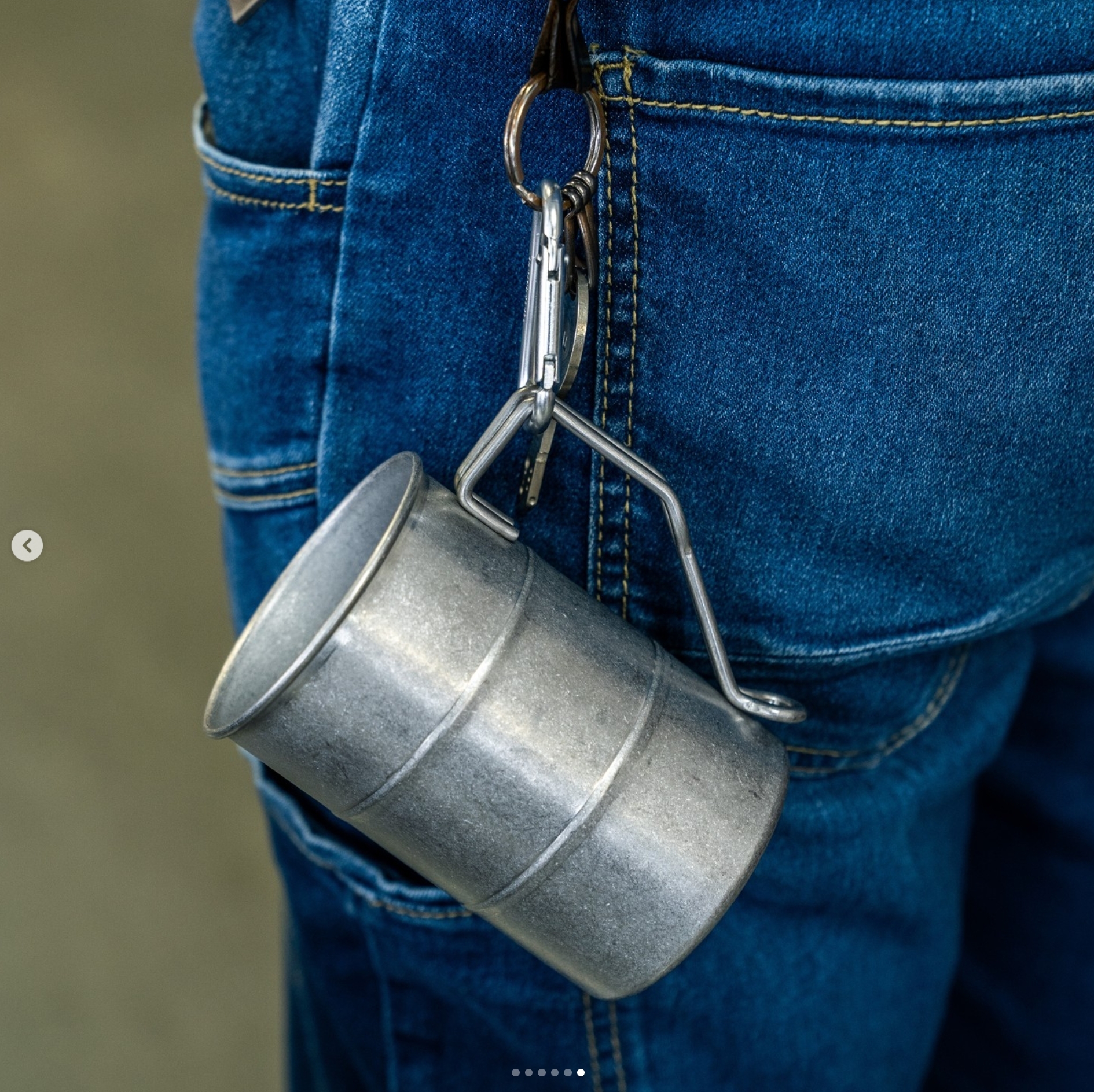 復古野營風仿舊不鏽鋼馬克杯盒裝(雙入組)