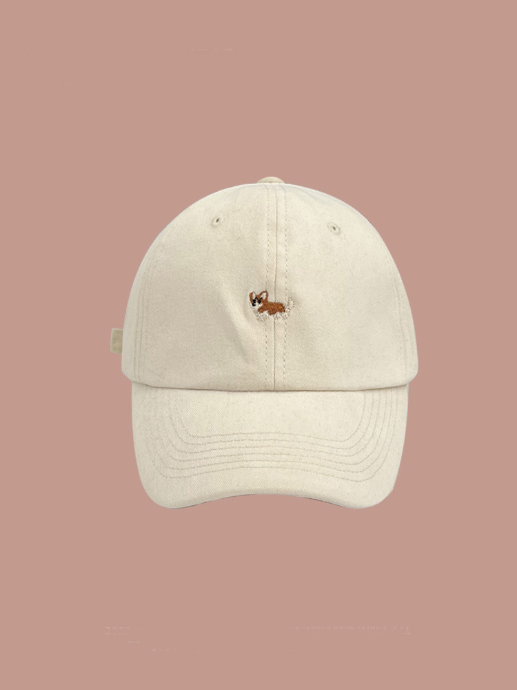 Japanese Cartoon Corgi Embroidered Baseball Cap