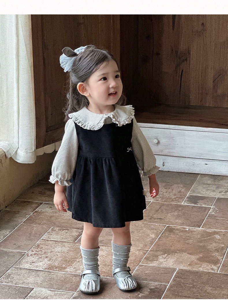 翻領背心裙套裝