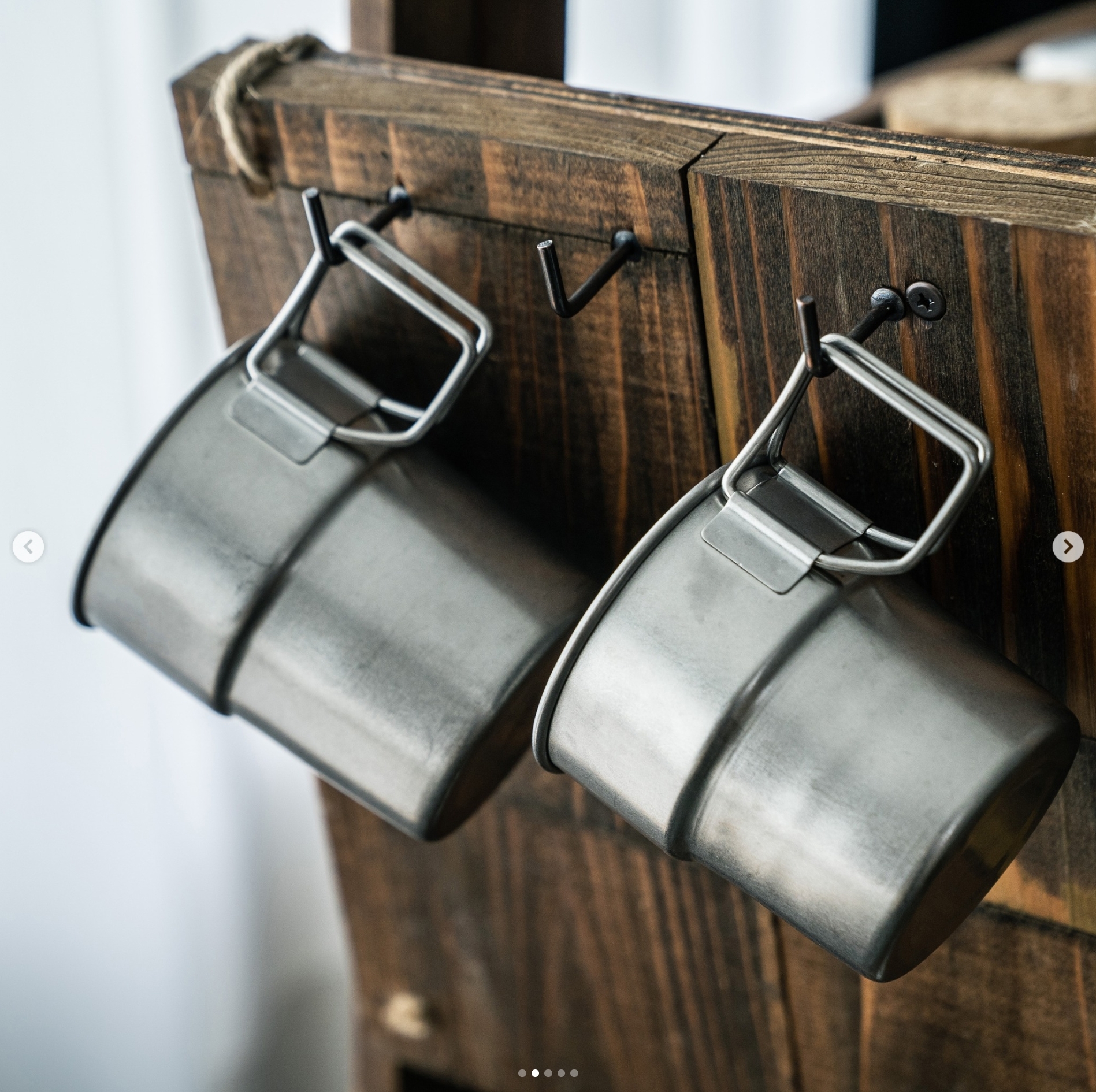 復古野營風疊放式餐具4件組