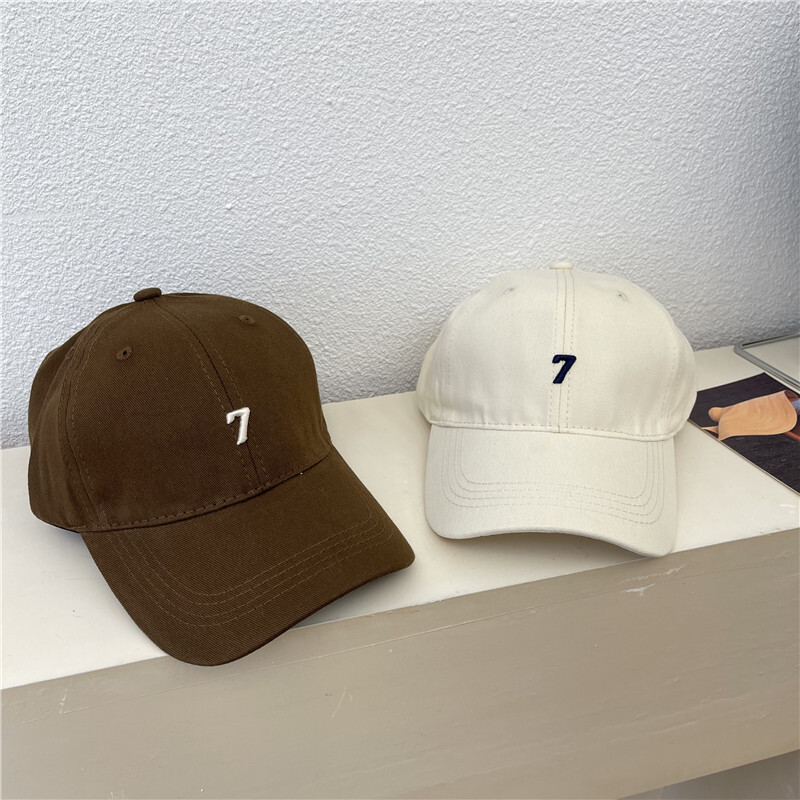 Korean Embroidered Mini No.7 Cap