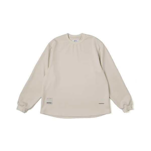 Hutch Calmtouch LS Tee simplicityLS004-24-WHT 男 長袖上衣 休閒 米