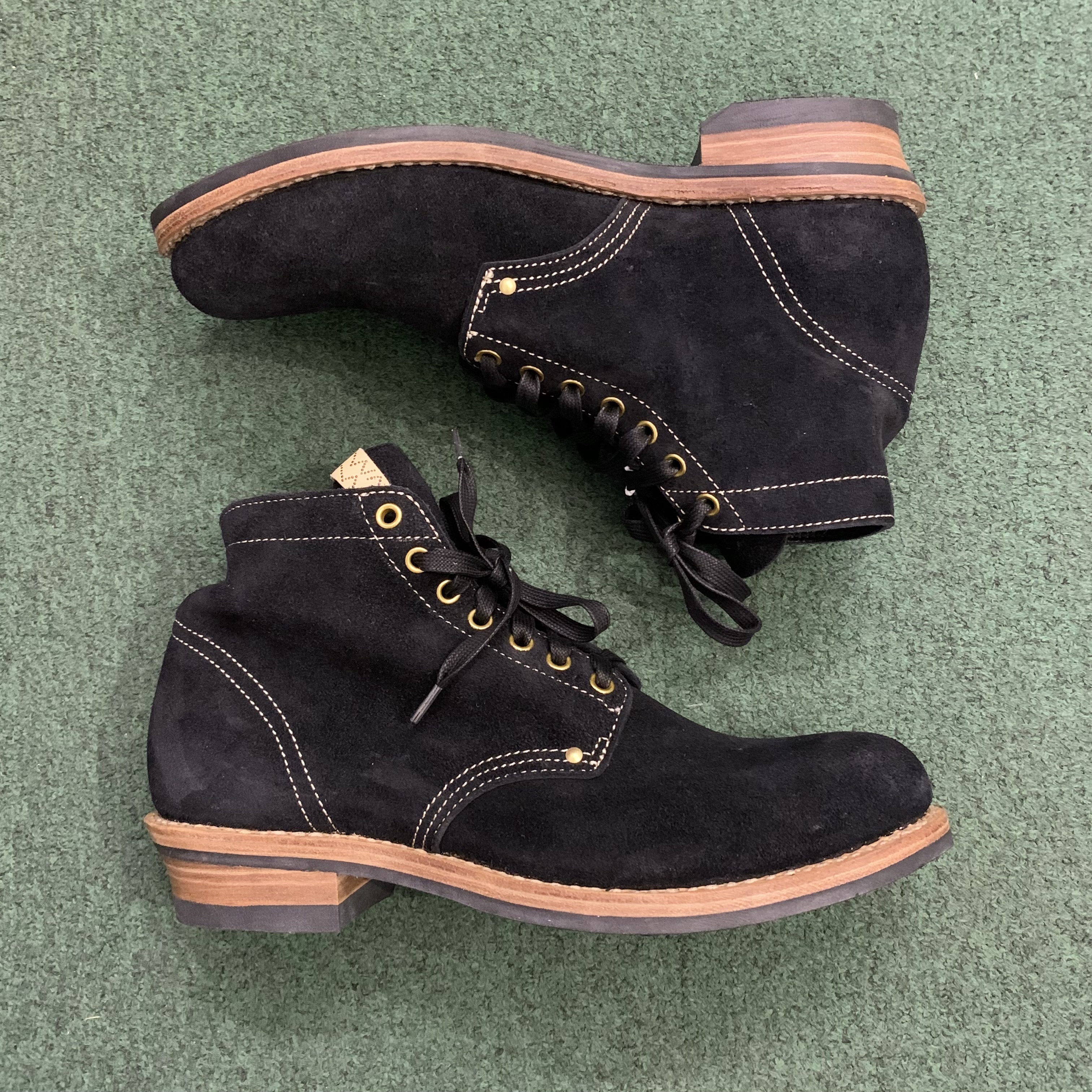 ON SALE: VISVIM BRIGADIER BOOTS-FOLK *COW SUEDE - BLACK 10.5 IN STOCK NOW (現貨發售中)