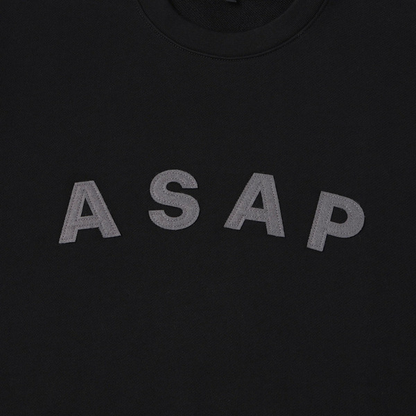Hutch Pocket Crew Sweat classic Asap SW001-24-BLK 男 長袖上衣 黑
