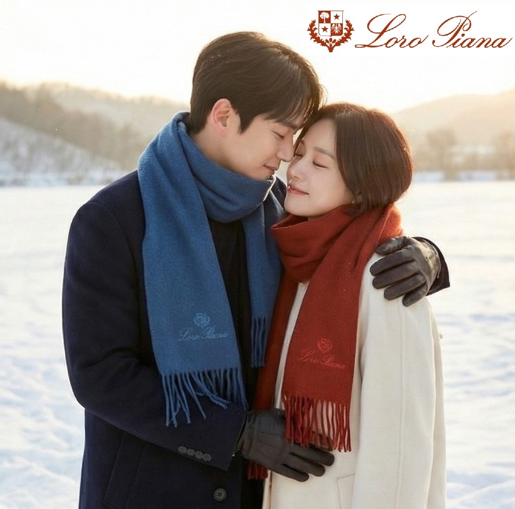 Loro Piana 100% 羊絨頸巾