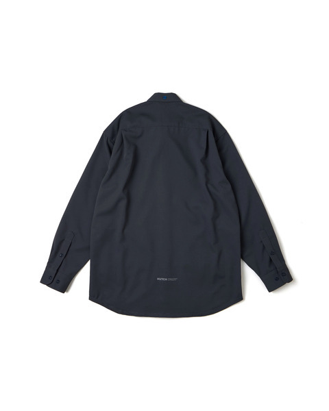 Hutch Rpet LS Shirt rematch SR001-24-GRY 男 Polo衫 休閒長袖 深灰