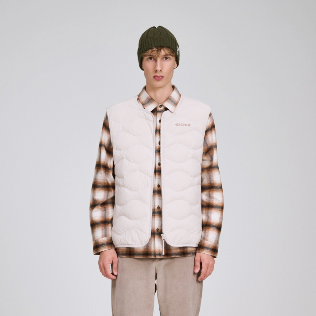 【EIDER】中性Thermolock鵝絨背心/25EDUW25651-[灰卡其、經典黑]