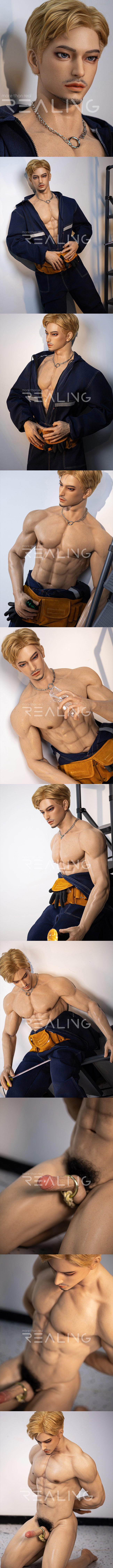 REALING 180cm 景明 男性擬真娃娃 全矽膠材質 silicone sex male doll