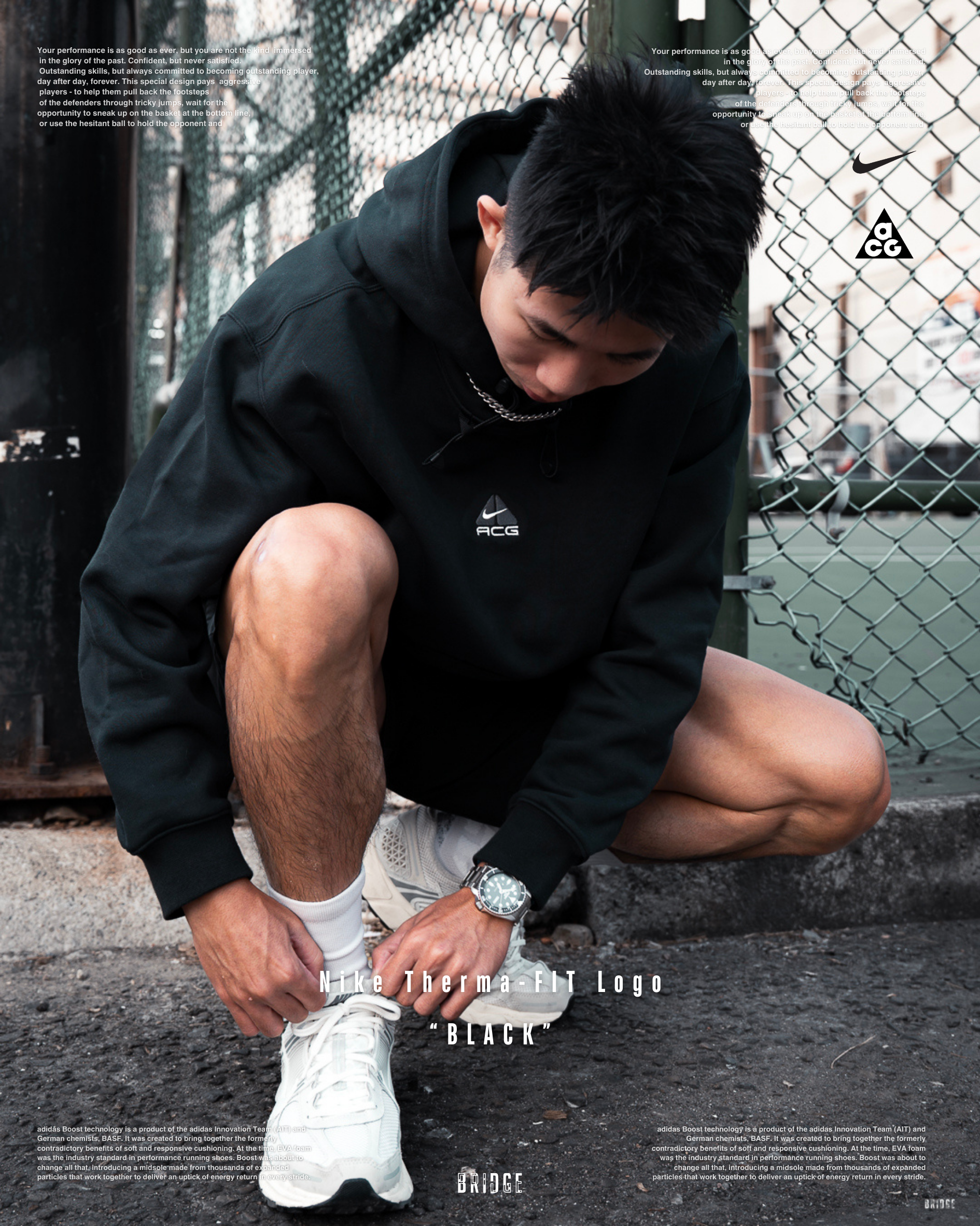 『 ACG最神版型 黑銀標真理🏴 』Nike ACG Therma-FIT Logo DH3088-013